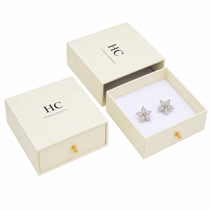 Exquisite Signature Style Earring Box Sliding Matchbox Design Custom Artwork Printed Rigid Jewelry Sleeve Box Wholesale Factory - Product Image 1