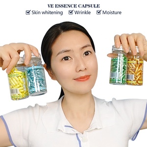 Siero per il viso a Capsule <span class=keywords><strong>d</strong></span>'<span class=keywords><strong>oro</strong></span> vitamina E essenza per il viso 90 pz Gel morbido giallo Capsule per la cura della pelle olio per il viso vitamina E siero Anti-invecchiamento - Product Image 5