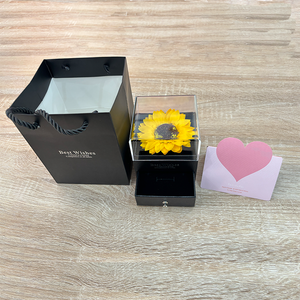 Boîte cadeau tournesol de haute qualité 2026, collier pendentif tournesol, boîte à bijoux, cadeaux de Noël et de la Saint-<span class=keywords><strong>Valentin</strong></span> - Product Image 5