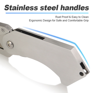 Yueyang Sk5 lưỡi thép không gỉ xử lý Pocket <span class=keywords><strong>Knife</strong></span> an toàn tiện ích gấp giấy cắt dao Hộp cắt thùng carton OEM DIY - Product Image 4