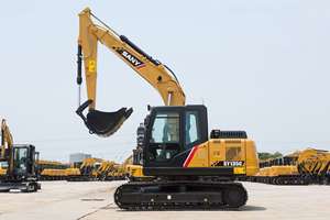 Para Excavadora hidráulica de pista media Sany SY135C de 13,5 toneladas, oruga en Stock con componentes centrales, engranaje de bomba de Motor - Product Image 3