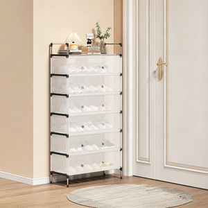 <b>Shoe</b> Rack With Hooks And Drawers 20-35 Pairs Capacity Standing Type <b>For</b> Home Dormitory Rental Apartment - Product Image 2
