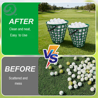 Panier de ramassage de balles de golf en plastique durable avec poignée, idéal pour le rangement des balles de practice – Capacité de 75/100/150 balles – Ventes Flash