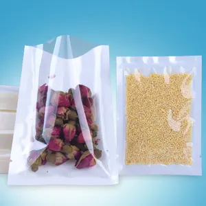 고품질 명확한 메이크업 포장 부대 음식 포장을 위한 지퍼 없는 3 개의 측 공간 비닐 봉투