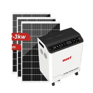 반드시 휴대용 가정용 태양 광 발전 시스템 500W 1000W 2000W 3000W 휴대용 태양 광 발전기 판매를위한 완전한 키트