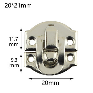 Ingot Buckle 20x21mm Carbon Steel Plated Durable Wooden <b>Box</b> Hook <b>Lock</b> Panel Buckle - Product Image 3