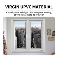 Ventanas de PVC/UPVC de Doble Acristalamiento Duraderas, Venta al por Mayor de Fábrica, Ventanas Abatibles y Correderas de Vidrio Templado Insonorizadas