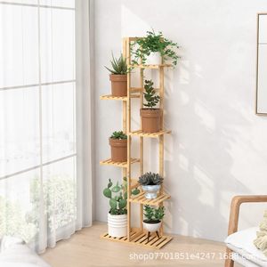 Wooden Multi Layer <b>Plant</b> Stand 6 Tier Freestanding Succulent Flower <b>Pot</b> Holder For Balcony Living Room Indoor Outdoor Use - Product Image 3