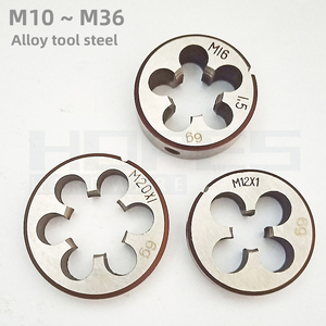 Alloy <strong>Tools</strong> Steel Circular Round Dies M10 M12 M15 M18 M20 M22 M24 M27 M30 M33 M36 Coarse Fine Pitch Screw <strong>Thread</strong> Cutting <strong>Tools</strong> - Product Image 1