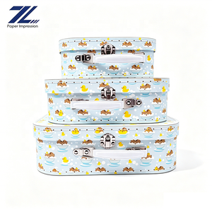 Coffret Cadeau Bébé en Gros, Valise en Carton pour Rangement de Souvenirs, Boîte à Souvenirs Empilable pour Nouveau-né, Décoration de Crèche - Product Image 2