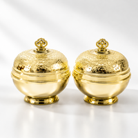 Fournisseur d'emballages cosmétiques HWT, logo personnalisé, surface miroir givrée or argent, 10g 20g 30g 40g 50g, pot en acrylique pour crème de beauté