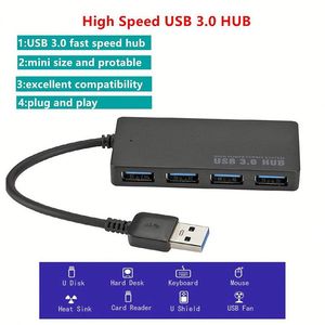Adaptador Hub USB 3.0 de 4 Puertos, Expansión de Datos Multipuerto Portátil para Computadoras Portátiles y Dispositivos Móviles, Uso de Ethernet - Product Image 4
