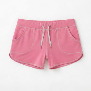 Shorts Deportivos Bermuda para Mujer, Color Oscuro, Cintura Media con Cordón, 100% Poliéster, Secado Rápido, Transpirables, Casuales, para Gimnasio - Product Image 1