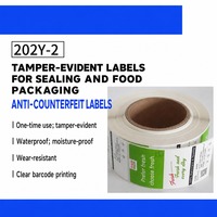 Étiquette anti-contrefaçon 202Y2, code QR, papier fragile, étiquette de scellage à usage unique, emballage alimentaire, étiquettes de haute qualité