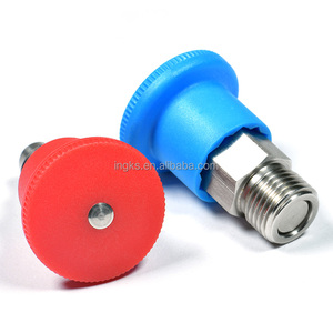 SS304 Núm Kéo Nhỏ Vít Lập Chỉ Mục Chốt Kéo Lò Xo Pít Tông Lập Chỉ Mục Nhỏ Đầu Nhựa An Toàn - Product Image 2