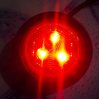 Feux de coin pour remorque CIMC 24V / Feux de coin pour remorque Huajun de 2,5 pouces rouges, jaunes et blancs