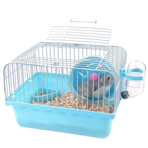 Jaula Portátil para Hámsteres y Animales Pequeños con Tapa Transparente y Asa de Transporte para Viajes y Hogar - Product Image 6