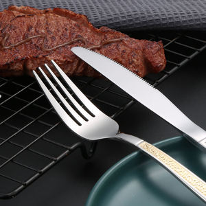 Myd sang trọng thép không gỉ thiết lập dao kéo 24pcs gương đánh bóng muỗng và Ngã Ba Bộ đồ ăn thiết lập với Hộp Quà Tặng Bộ đồ ăn thiết lập - Product Image 6