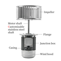 Moteur électrique monophasé AC KL-750, 750W 220V 1400 tr/min, arbre long, bride verticale, enroulement en cuivre pur, moteur industriel