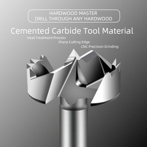 פלדה פחמן עמיד קידוח קרביד מקדחה חתיכות משושה shank עיוורת עץ משעמם ציר כלי עם טיפה עבור מקדחה בנייה - Product Image 3