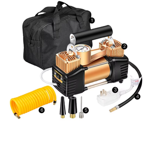 Pompe électrique à double cylindre <span class=keywords><strong>220V</strong></span> de haute qualité pour <span class=keywords><strong>gonfleur</strong></span> électrique de cylindre de <span class=keywords><strong>voiture</strong></span> domestique pour voitures familiales, pompe à <span class=keywords><strong>pneu</strong></span> de <span class=keywords><strong>voiture</strong></span> - Product Image 1