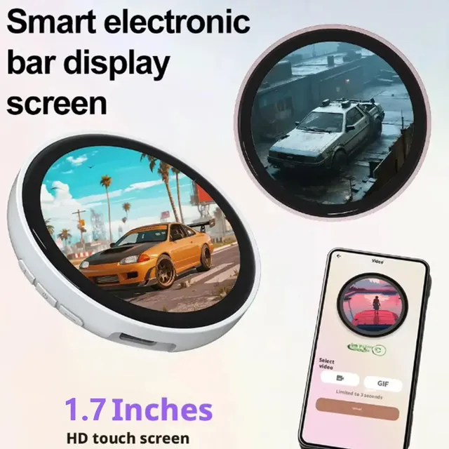 Factory Hot Sale Smart Digital E-Badge with Dynamic Anime Display, Customizable Touch Screen, Easy Clip Design