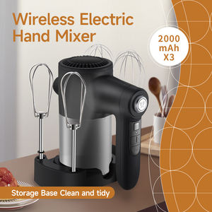 7-Gang Wiederaufladbarer Handmixer 60 Watt Kabelloser Handmixer 6000mAh Tragbarer Mixer DC-Motor Digitale Anzeige - Product Image 2