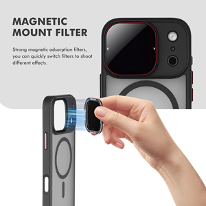 Kit de filtres magnétiques pour objectif d'appareil photo de téléphone 7-en-1 : <span class=keywords><strong>Black</strong></span> <span class=keywords><strong>Mist</strong></span>, ND16, Effet Étoile et Effet Traînée pour iPhone 16, 17, 18 <span class=keywords><strong>Pro</strong></span> Max avec coque MagSafe - Product Image 6