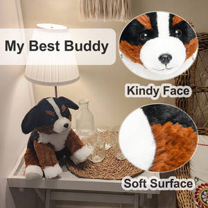 Animal en peluche doux en peluche chien de <span class=keywords><strong>montagne</strong></span> bernois <span class=keywords><strong>chiot</strong></span> pour garçon fille enfant cadeau en gros au détail livraison directe - Product Image 4