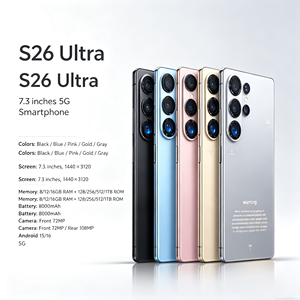 Teléfono Móvil S26 Ultra 5G Smartphone 7.3" HD 16GB+1TB 4G LTE con Lápiz Óptico Integrado, Reconocimiento Facial, Desbloqueado, Francés, Inglés - Product Image 1