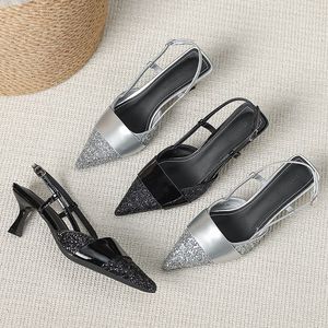 Sandalias de Mujer 2024, Último Diseño, Hermosas Sandalias de Tacón Alto con Tira Trasera, Modernas y Elegantes para Damas - Product Image 5