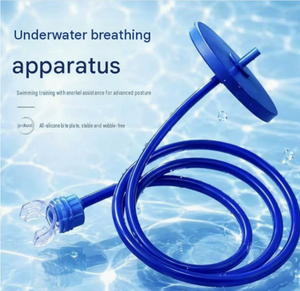 Snorkel Portátil para Respiración Subacuática, Dispositivo de Intercambio de Aire Reutilizable Azul para Buceo y Natación - Product Image 4