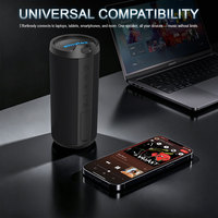 Altavoz Bluetooth de Tela con Nuevo Diseño Caferria, Altavoz Bluetooth Inalámbrico Deportivo para Exteriores de 10 W, Portátil