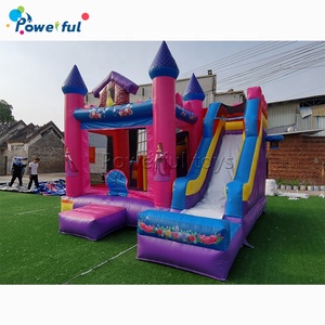 Thương Mại Customized Kids Công Chúa <span class=keywords><strong>Inflatable</strong></span> <span class=keywords><strong>Bouncer</strong></span> Jumping Combo Trượt Lâu Đài Bouncy Đông Lạnh - Product Image 3