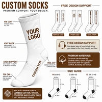 Chaussettes de sport douces et confortables avec logo personnalisé, idéales pour la salle de sport, l'entraînement, la marche et les occasions décontractées