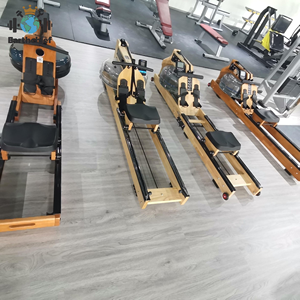 Wood Water Resistance <b>Rowing</b> <b>Machine</b> With LCD Monitor Adjustable Water Tank Indoor Home Commercial Wooden Rower - Product Image 3