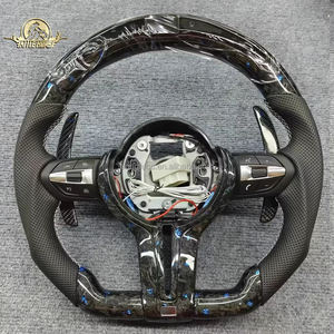 Volante de Fibra de Carbono Forjado Personalizado con Pantalla LED de Velocidad para <span class=keywords><strong>BMW</strong></span> Serie 1, Serie 2, X3, X4, X6, X71, F10, F31, F20, E92 - Product Image 1