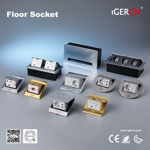 Fuente de fábrica de acero inoxidable toma de corriente de suelo Industrial 4-Ac Salida de apertura caja de suelo Multisocket - Product Image 5