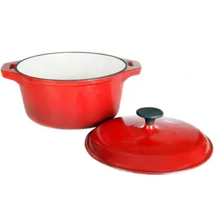 China Goedkope Emaille Gietijzeren Cocotte/Braadpan/Nederlandse Oven Voor Verkoop