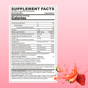 Gomitas de Colágeno de Marca Privada OEM/ODM, Producto de Belleza Multivitamínico para la Salud del Cabello, la Piel y las Uñas, Apoyo para Combatir las Arrugas para Adultos - Product Image 6