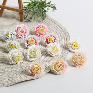 ดอกกุหลาบไหมประดิษฐ์หลากสีสำหรับตกแต่งบ้าน งานฝีมือ DIY 12 ชิ้น - Product Image 4