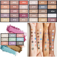 Palet Eyeshadow Tahan Air Lipstik Matte Blush Bedak Padat Kuas Eyeliner Cermin Terintegrasi Set Rias Wajah Lengkap