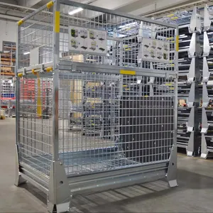 Galvanized Wire Cage For Warehouse Storage Solution For Organization And Security