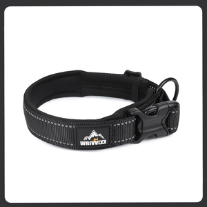 Adjustable Breakaway Nylon Modern Eco-Friendly <strong>Dog</strong> <strong>Collar</strong> Reflective Solid <strong>Color</strong> Large <strong>Dogs</strong> Anti-Pull Walking Leash Attachment - Product Image 3