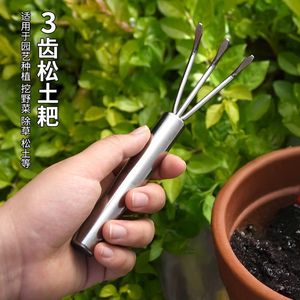 Herramientas multifuncionales de acero inoxidable para jardinería, pala y rastrillo para aflojar la tierra, para jardinería, plantación y actividades al aire libre. - Product Image 4