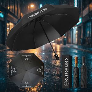 Promotion Promotional <b>Windproof</b> <b>Umbrella</b> Automatic Rain Men Women Custom Business Male Large Print 17/21/30 Inch <b>Umbrellas</b> - Product Image 1
