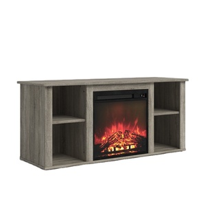 Décoration de porte de grange vintage de luxe meuble console tv cheminée meuble tv avec chauffage led cheminée - Product Image 1