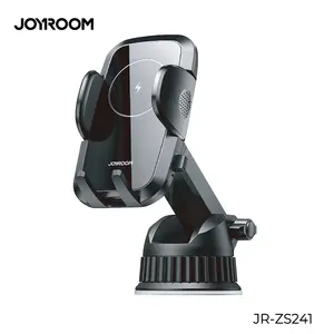 JOYROOM 2021 Mới Nhất 15W QI Sạc Nhanh Bảng Điều Khiển Cơ Khí Kính Chắn Gió Điện Thoại Di Động Giá Đỡ Bộ Sạc Xe Hơi Không Dây