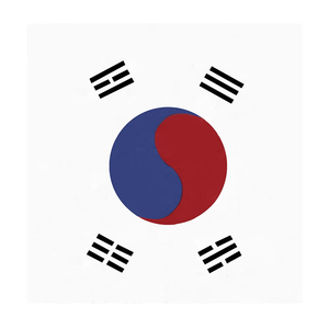 Pañuelo para la Cabeza con Diseño de la Bandera de Corea del Sur, Impresión Digital, Transpirable, Deportivo, Diseño Haitiano Único, Accesorio para la Cabeza - Product Image 1