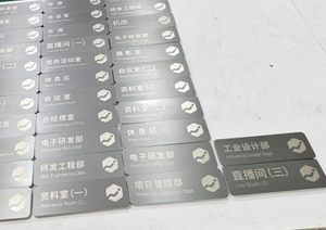 Sikatu colorido LED acrílico cuenta Braille signo Metal Ada toldo y señalización de plástico para edificios de parques de oficinas hospitales y escuelas - Product Image 2